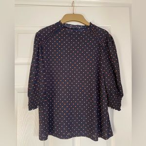 Zara polka dot top